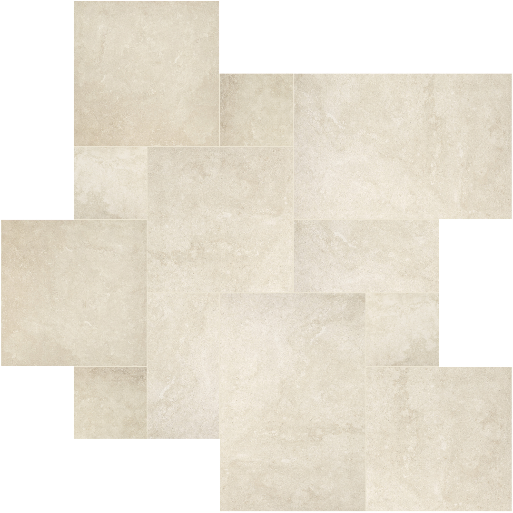Ackland Ava Sand Dollar Matte Porcelain Paver Pattern Kit — 8 Sq. Ft., Stain Resistant, Frost Tolerant, Slip Resistant, Model# NTE-LSC-092